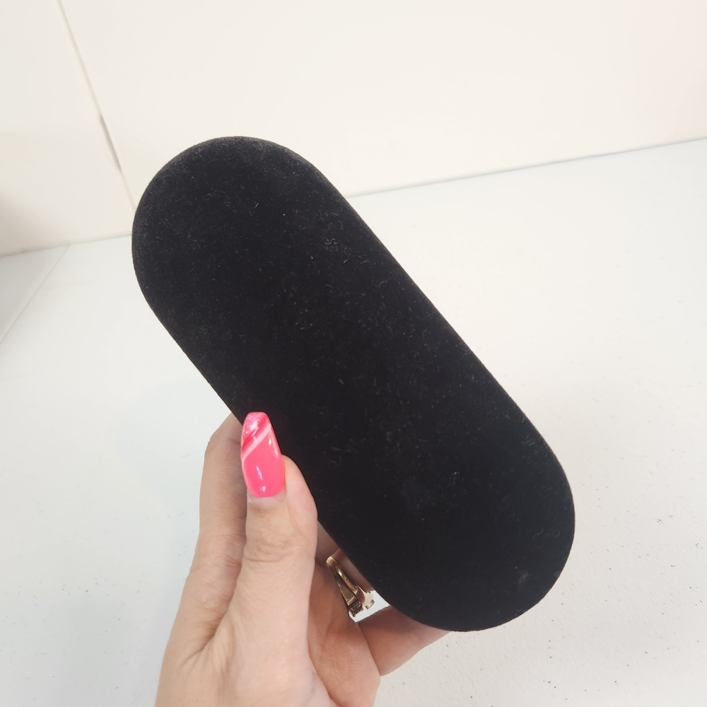 Tom Ford Black Velour Eye Glasses Sunglasses Hard Case Microfiber Lined - Picture 3 of 3